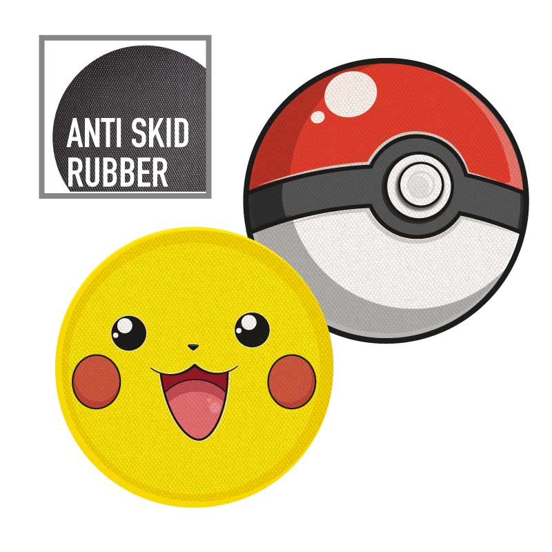 PAQUETE DE 2 MOUSE PAD ANTIDESLIZANTE, DISEÑO POKEMON
