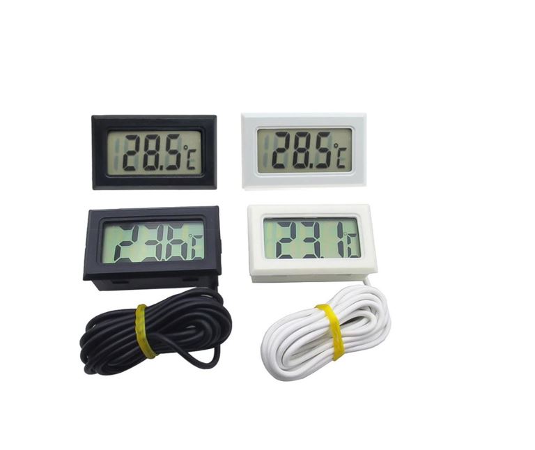 Termómetro Higrómetro Digital De Sonda Medidor De Humedad Negro