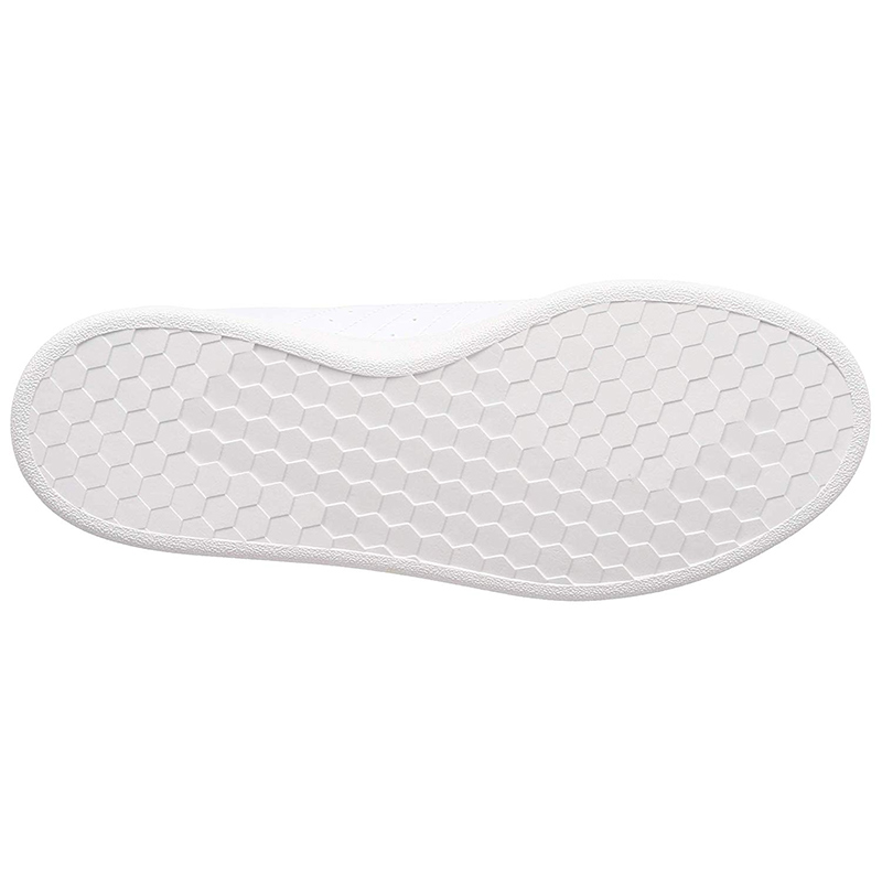 Tenis Adidas Grand Court Base EE7904 Blanco Franjas Negras Hombre