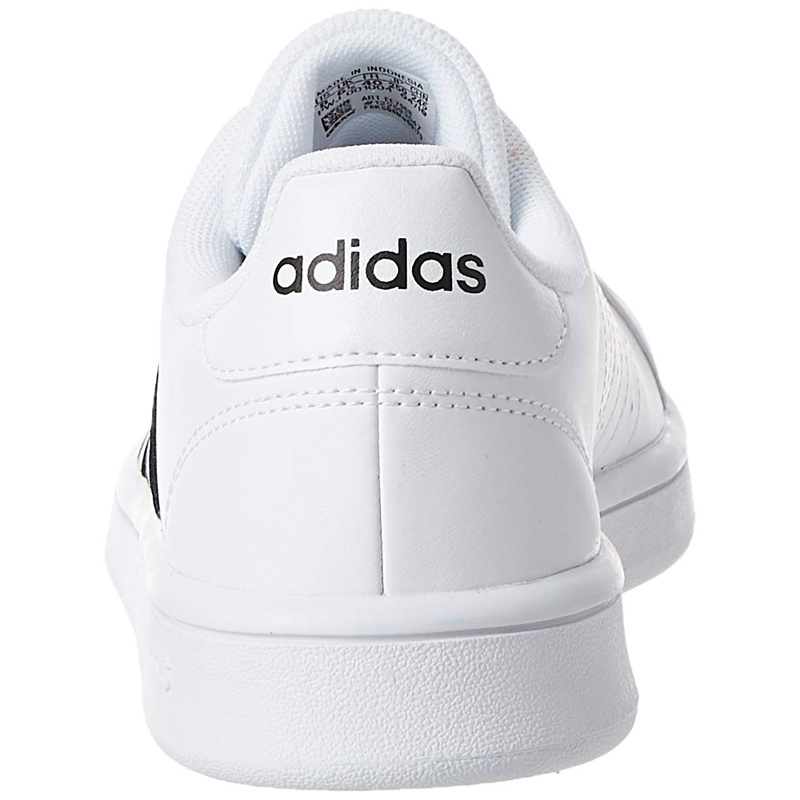 Tenis Adidas Grand Court Base EE7968 Blanco Franjas Negras Mujer