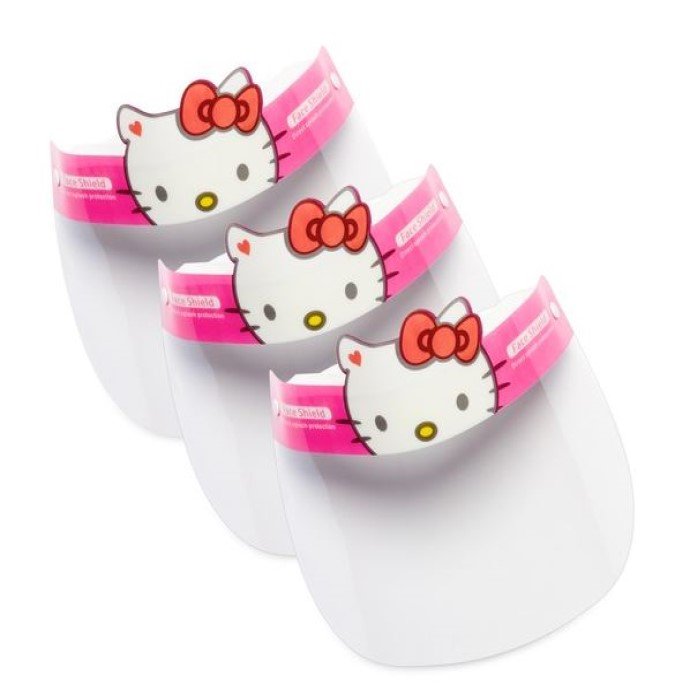 Protector careta Facial para niñas Anti-salpicaduras 3-Pack Hello Kitty