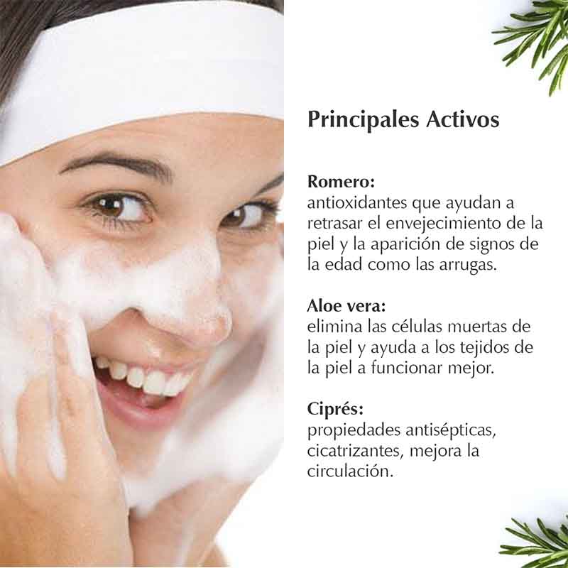 Espuma Astringente Dermolimpiadora Cuidado Facial Aloe Vera Hidratante 150 gr Marie D´Argan 
