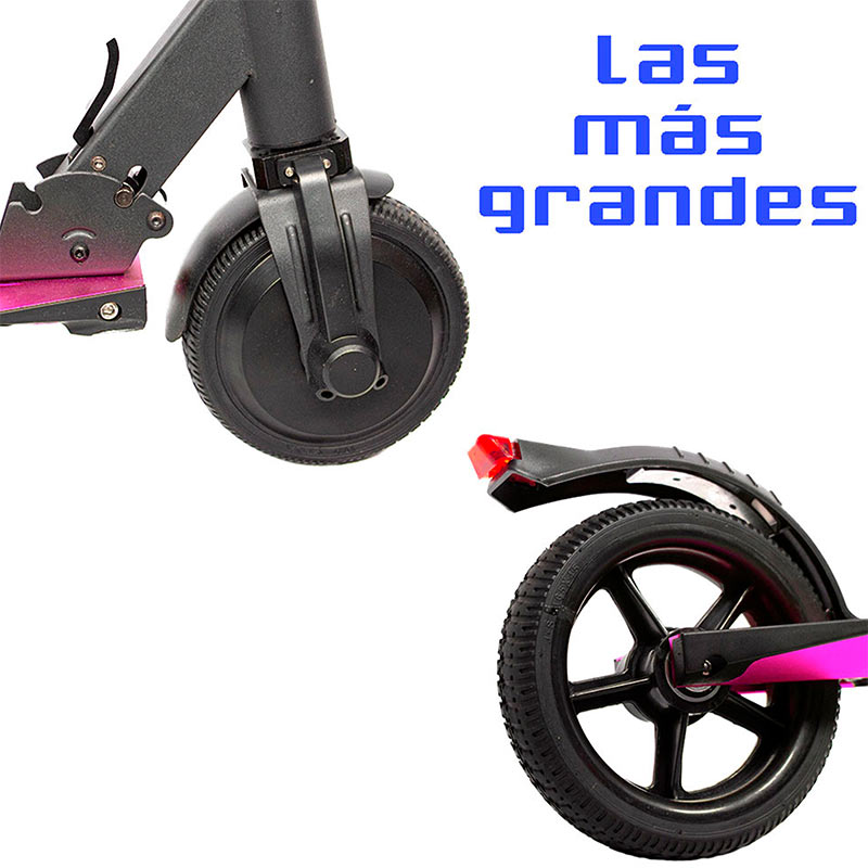 Scooter Electrico Patin Plegable 3 Velocidades 31 km Rosa Centurfit