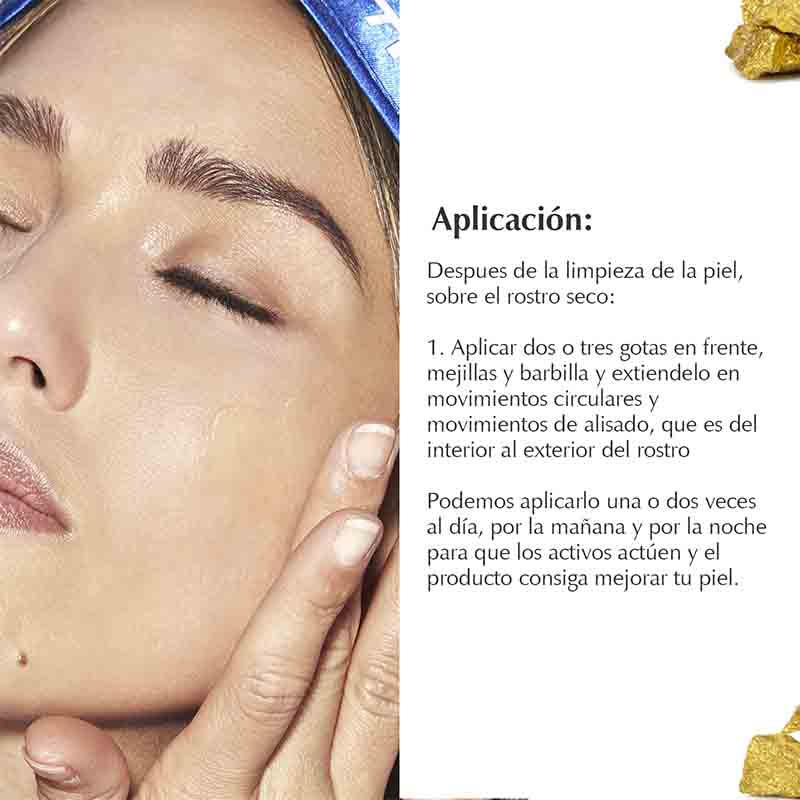  Serum Facial De Oro 24K Hidratante Acido Hialuronico Marie D´Argan