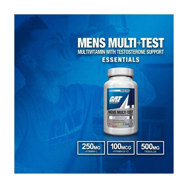Multi+Test Multivitaminico con Testosterona 60ct GAT Sport