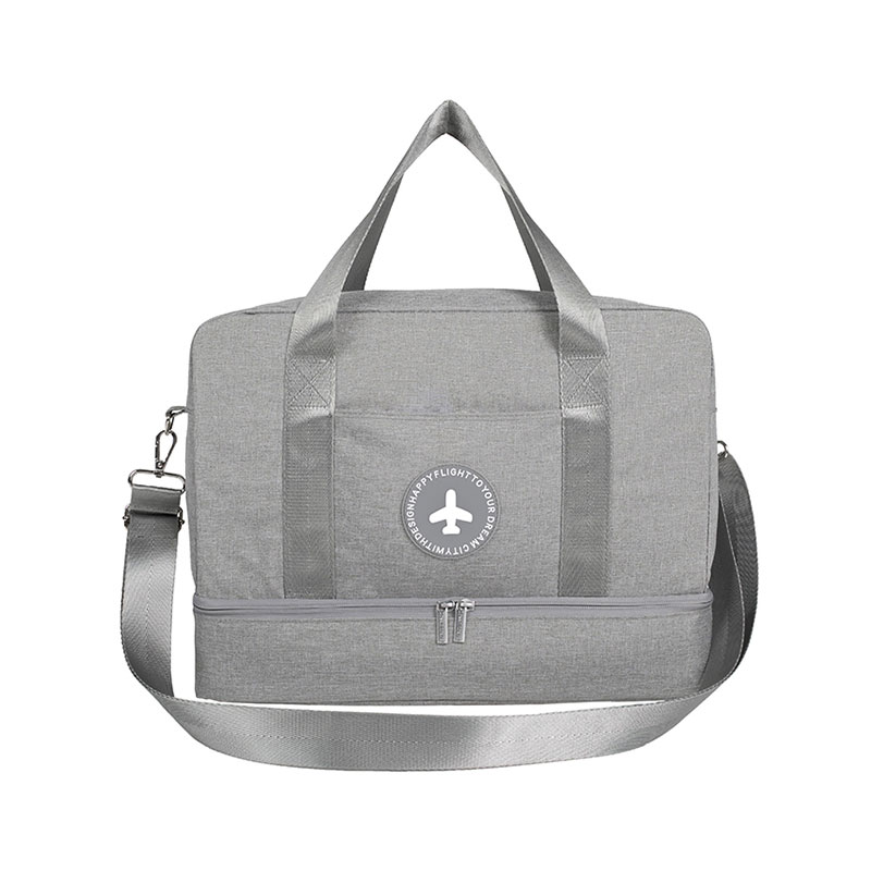 Bolsa de viaje con compartimento para zapatos, bolsa portátil compartimentos para ropa mojada