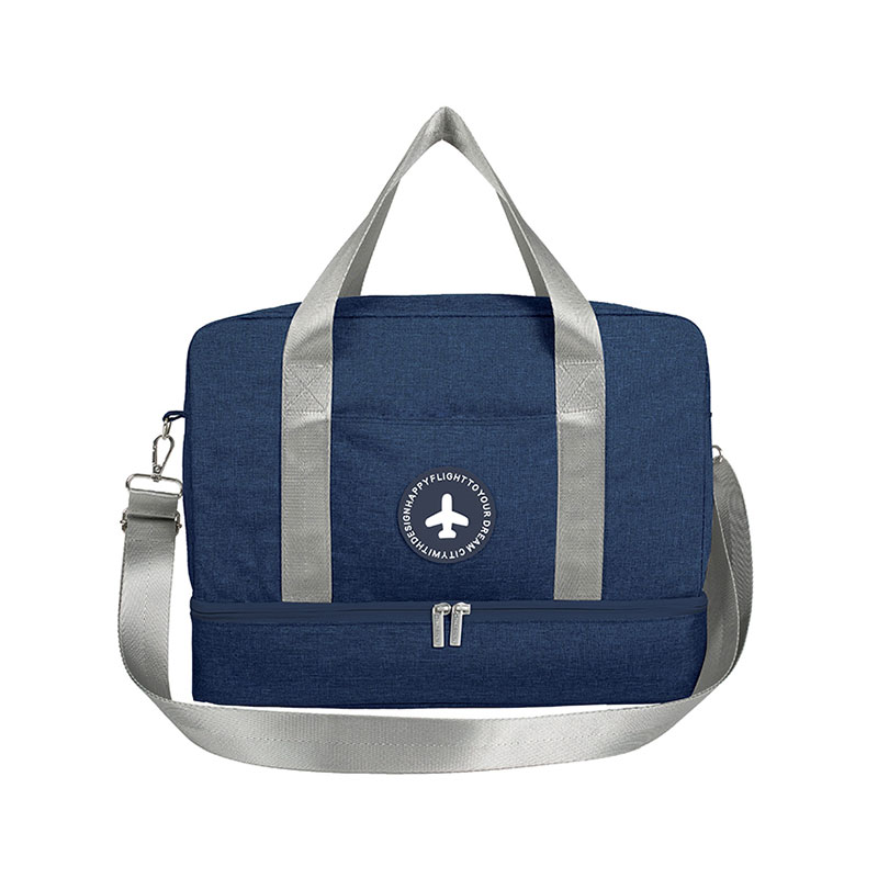 Bolsa de viaje con compartimento para zapatos, bolsa portátil compartimentos para ropa mojada