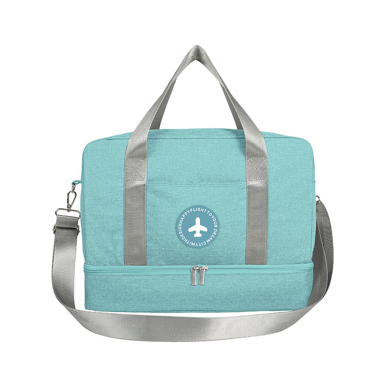 Bolsa de viaje con compartimento para zapatos, bolsa portátil compartimentos para ropa mojada