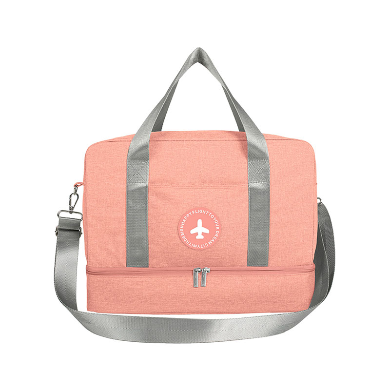 Bolsa de viaje con compartimento para zapatos, bolsa portátil compartimentos para ropa mojada