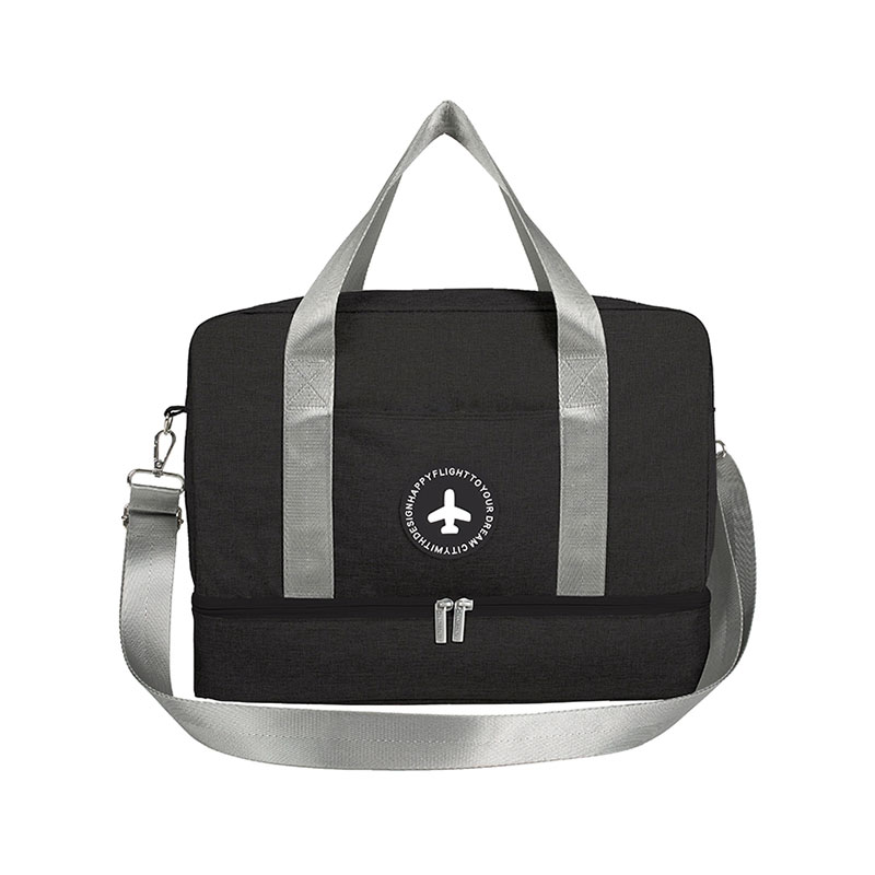 Bolsa de viaje con compartimento para zapatos, bolsa portátil compartimentos para ropa mojada