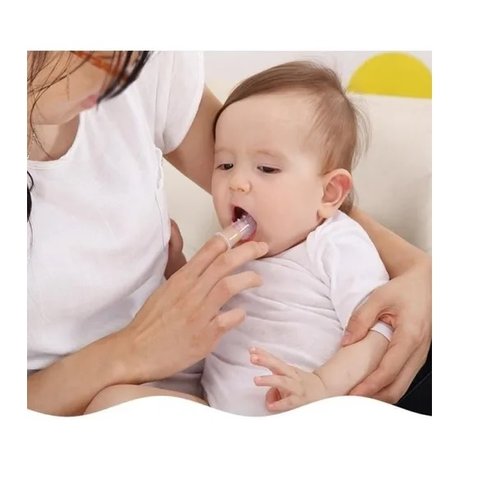 Cepillo dientes bebé encías silicón no  tóxico con su caja