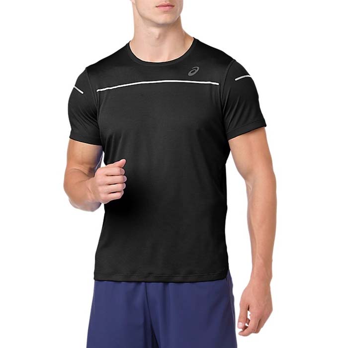 Playera ASICS Hombre LITE-SHOW SS TOP Negro.