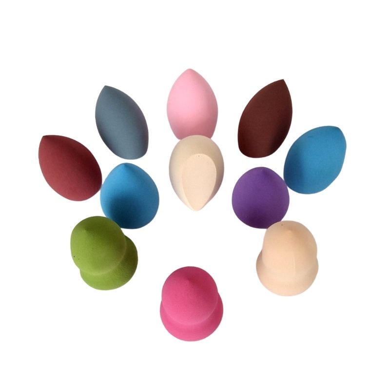 Set 4pz Esponjas Puff para Maquillaje, LBP, Aplicador/Mezclador, Ultra Suave -Multicolor