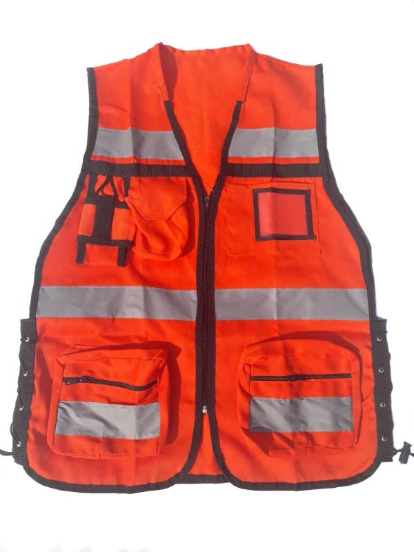 Chaleco Brigadista Reflejante Industrial Autoajustable Rkt UNITALLA para adulto