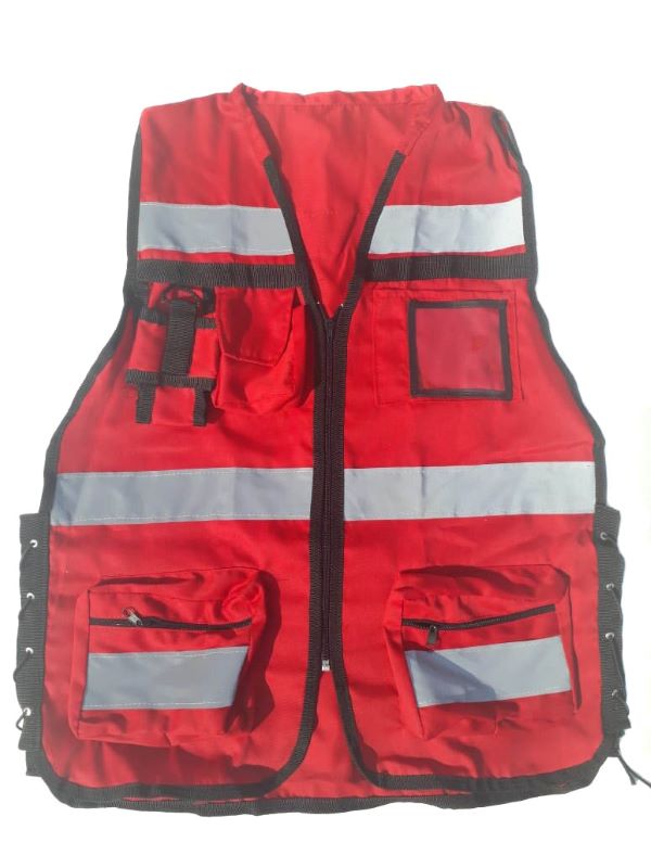 Chaleco Brigadista Reflejante Industrial Autoajustable Rkt UNITALLA para adulto
