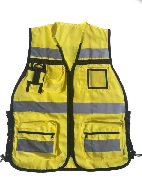 Chaleco Brigadista Reflejante Industrial Autoajustable Rkt UNITALLA para adulto