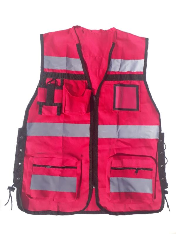 Chaleco Brigadista Reflejante Industrial Autoajustable Rkt UNITALLA para adulto