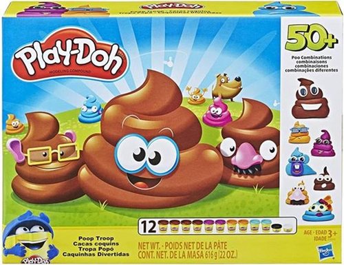 Play Doh Juego Tropa Popó con 12 Latas de Play Doh