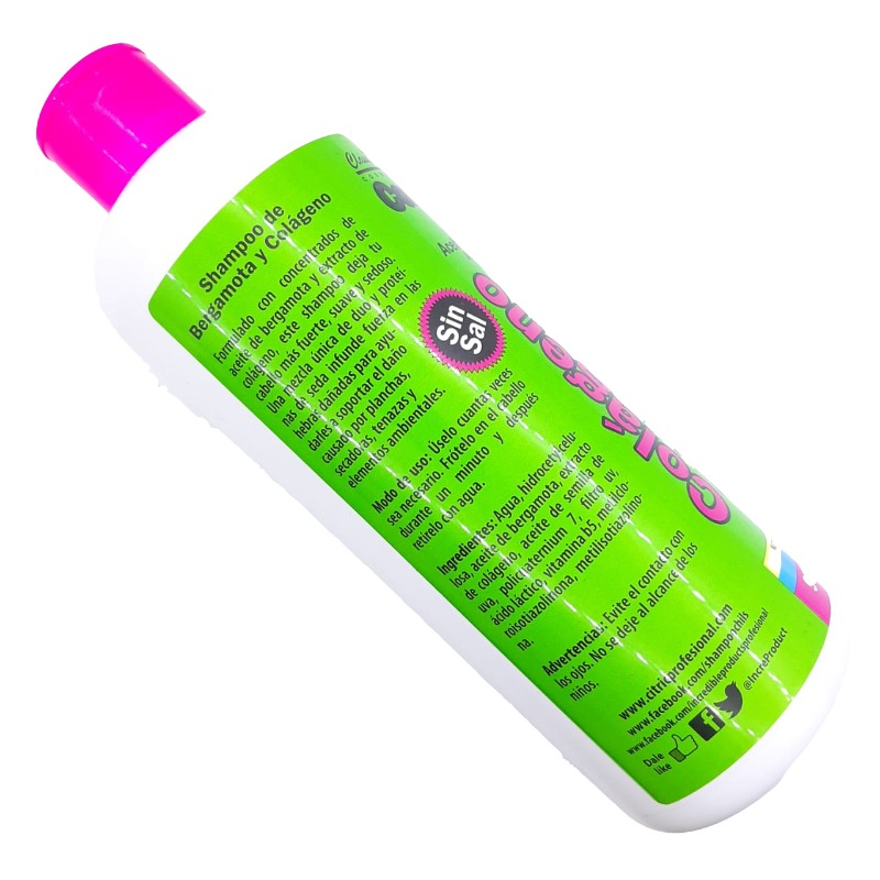 Shampoo con aceite de bergamota y colágeno Class & Class 950 ml.