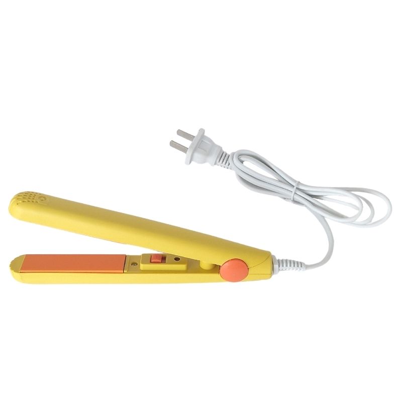 8 PACK, Mini Plancha Alaciadora de Cerámica para Cabello, LBP, Portátil, 17cm (6.7in) -Amarillo/Rosa/Blanco/Morado