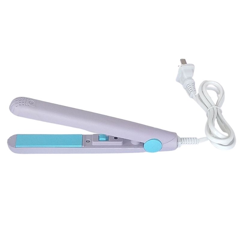 8 PACK, Mini Plancha Alaciadora de Cerámica para Cabello, LBP, Portátil, 17cm (6.7in) -Amarillo/Rosa/Blanco/Morado