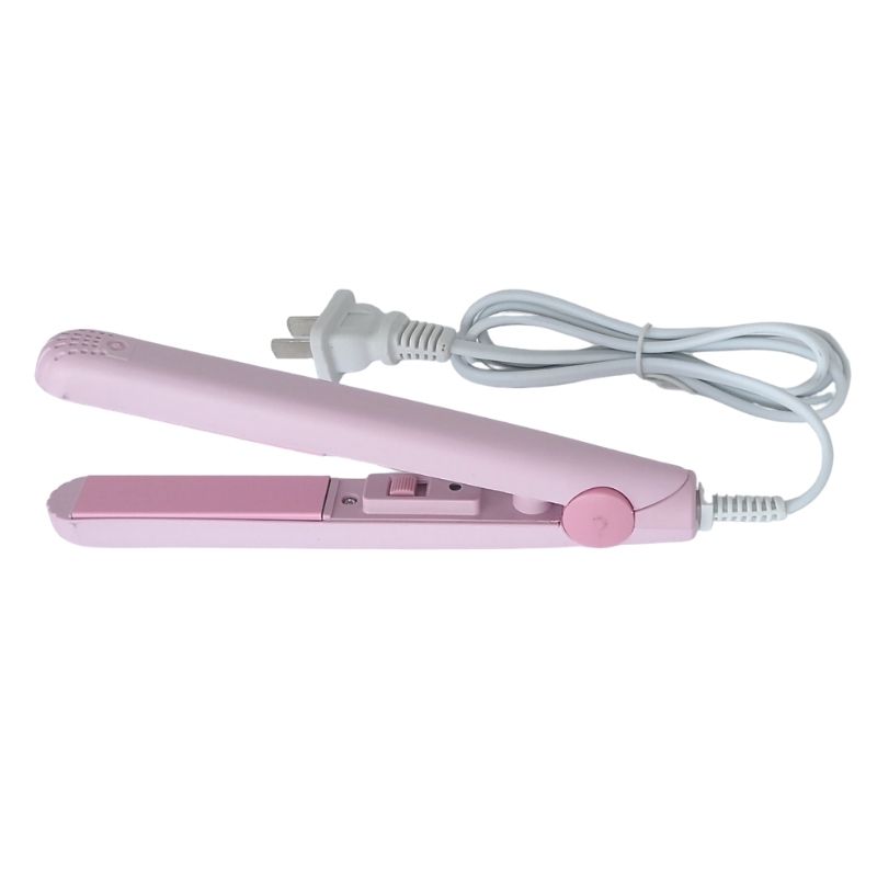 8 PACK, Mini Plancha Alaciadora de Cerámica para Cabello, LBP, Portátil, 17cm (6.7in) -Amarillo/Rosa/Blanco/Morado