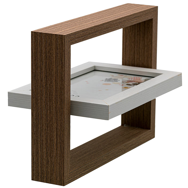 Portaretrato Madera Doble Vista Giratorio Diseño Hw225 6x8