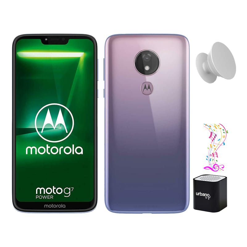 Celular Motorola Moto G7 Power 64Gb 4GB DualSim - Violeta + Bocina
