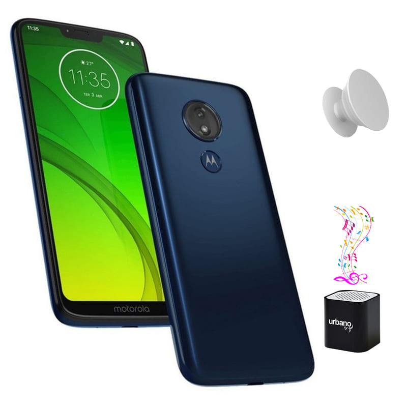 Celular Motorola Moto G7 Power 64Gb 4GB DualSim - Azul + Bocina