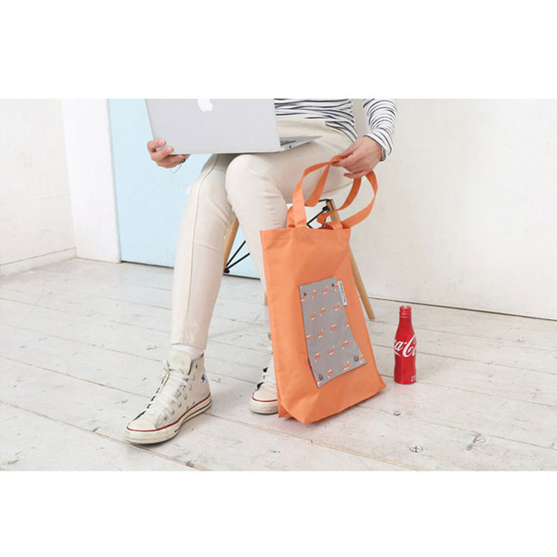 Bolsa ecológica plegable reutilizable- bolsa de compras multiusos con asas