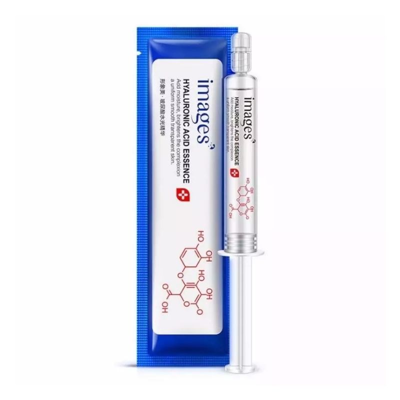 Esencia de Acido Hialuronico Images, Hidratante, Reparador y Rejuvenecedor de Piel, Ampolleta tipo Gel/Serum, Uso Tópico -10gr