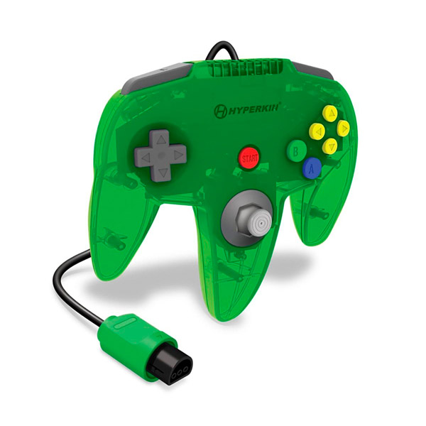 Control Alámbrico CAPTAIN Verde Para N64