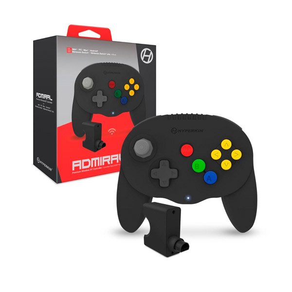 Control Inalámbrico ADMIRAL Negro Para N64/Switch/PC/MAC/IOS/Android