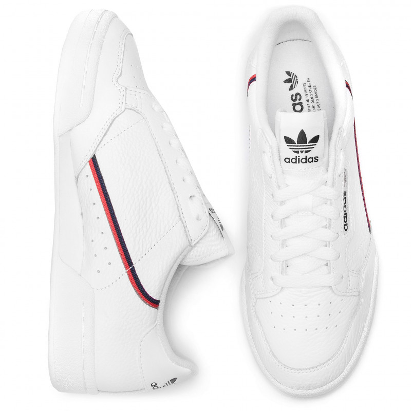 Tenis Adidas Originals Mn Continental 80 Bco/Rojo G27706