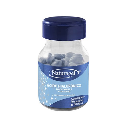 Acido Hialurónico con Vitamina A y Colágeno Naturagel Paquete de 3 frascos