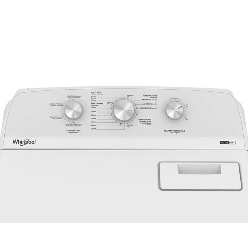 Secadora Whirlpool 7MWGD1730JQ Carga Superior de Gas Blanca