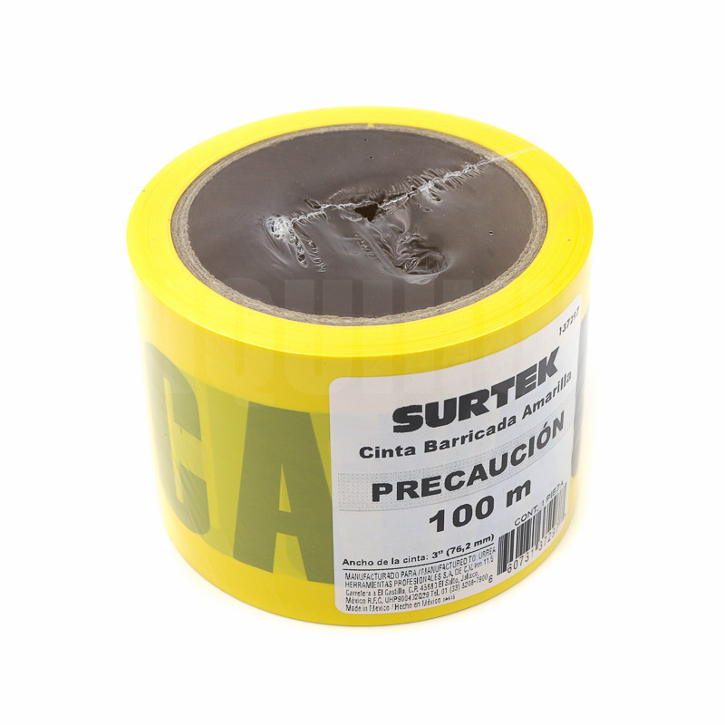 Cinta Precaucion Barricada 100m Surtek