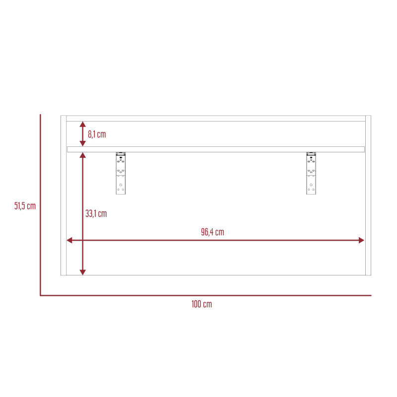 Escritorio London plegable Mrca Excelsior color Duna