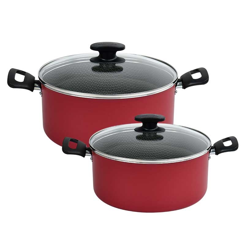 Batería de cocina Tramontina 20399779 roja cuchillos ollas de chef 38 piezas END4**