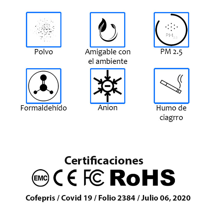 Purificador de Aire, Icaro 3, Generador de Ozono 50 mg/h