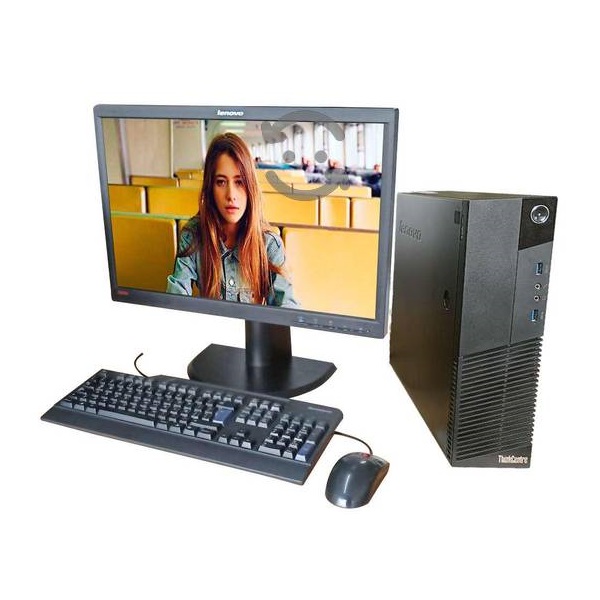 PC Lenovo ThinkCentre M79 3.5 GHz AMD A10 PRO- Negro SFF 8 GB Ram, 500 GB Disco duro Windows 10 Pro NO DVD Monitor 22" Equipo Clase B, Reacondicionado