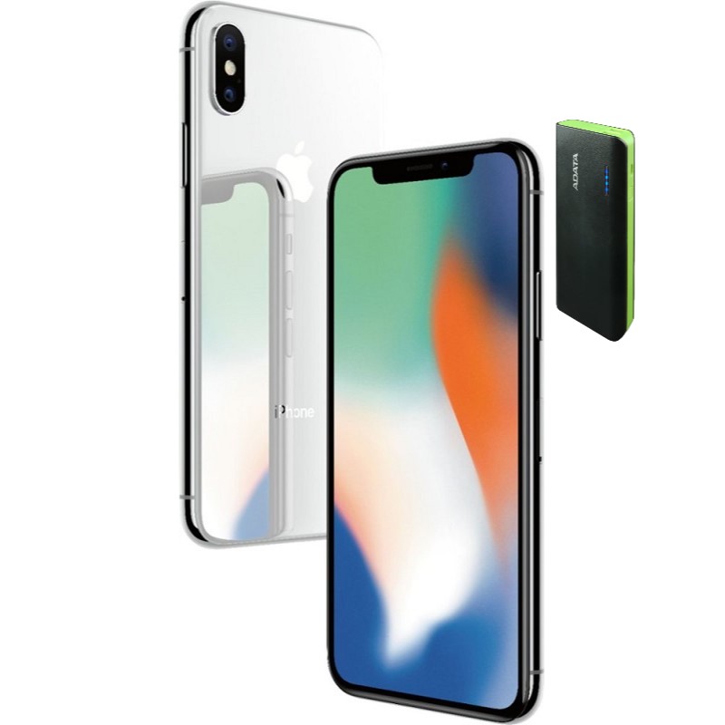 iPhone X Seminuevo 256gb Desbloqueado Plata + Power Bank 10,000mah