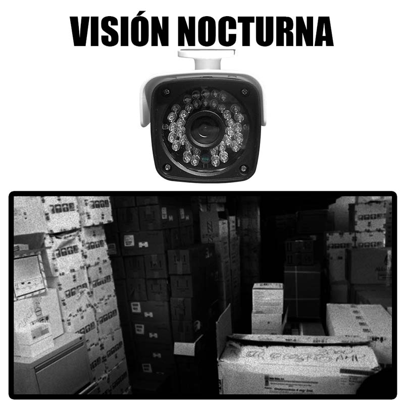 Camara Cctv Bullet Exterior Video 1080p 2 MP Audio Microfono 