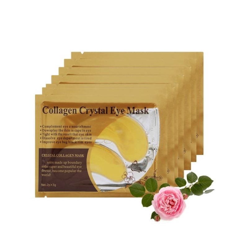 Paquete de 12 Sobres Parches de Colágeno Para Ojos Hidratantes Anti Edad Eye Mask.