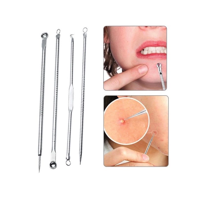 Kit Set Anti Acné Extractor De Puntos Negros y Espinillas
