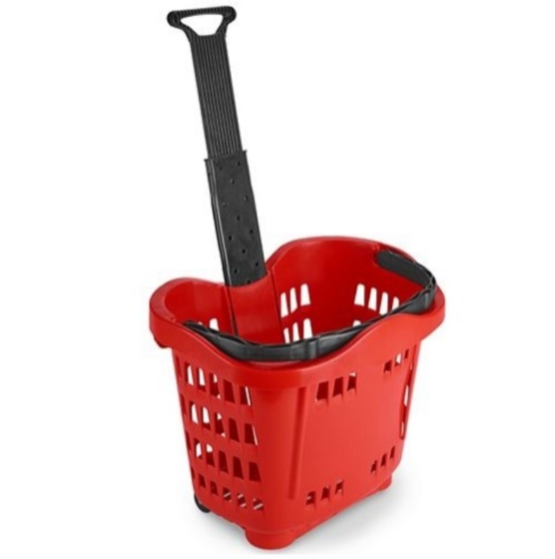 Paquete De 6 Canastas Para Super Con Ruedas