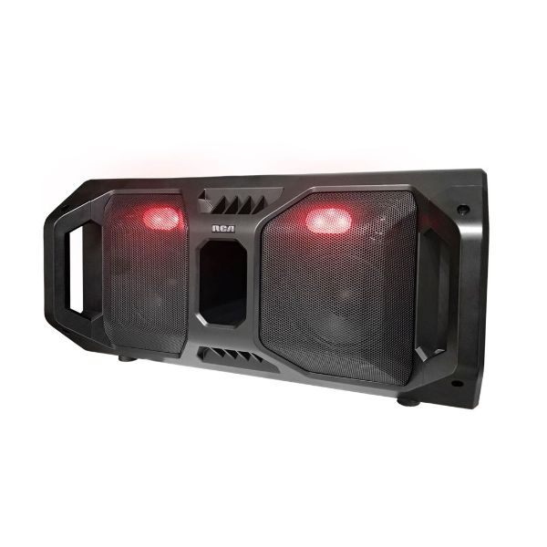 Bocina Bluetooth RCA SP500BT Negro Luz LED 50W RMS incluye Micrófono