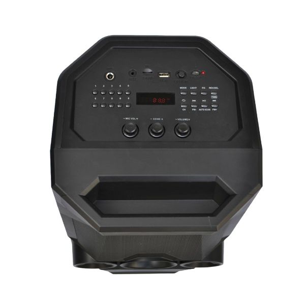Bocina Bluetooth RCA SP500BT Negro Luz LED 50W RMS incluye Micrófono
