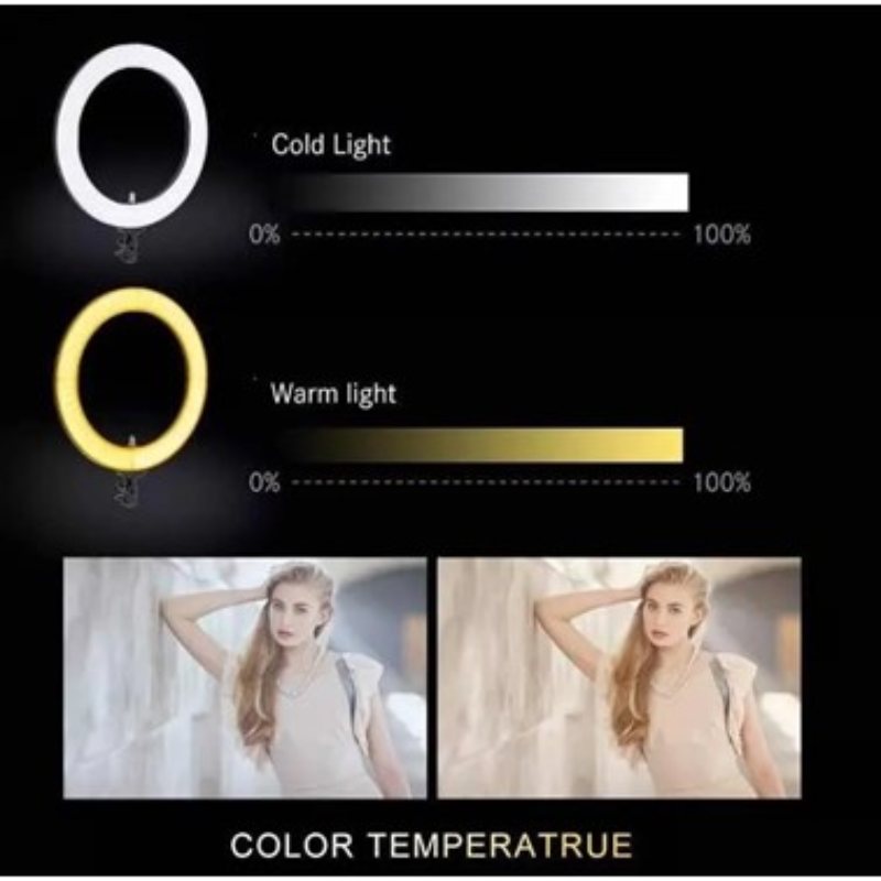 Lampara Aro Luz Led Profesional Foto Mauillaje Video 18 pulgadas