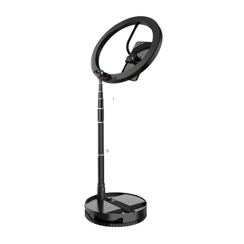 Lámpara Anillo de luz LED, LBP, Aro de 26.5cm (10.4in), con Soporte para Celular, Plegable, Ajustable 1.68m (66in) -Luz Regulable